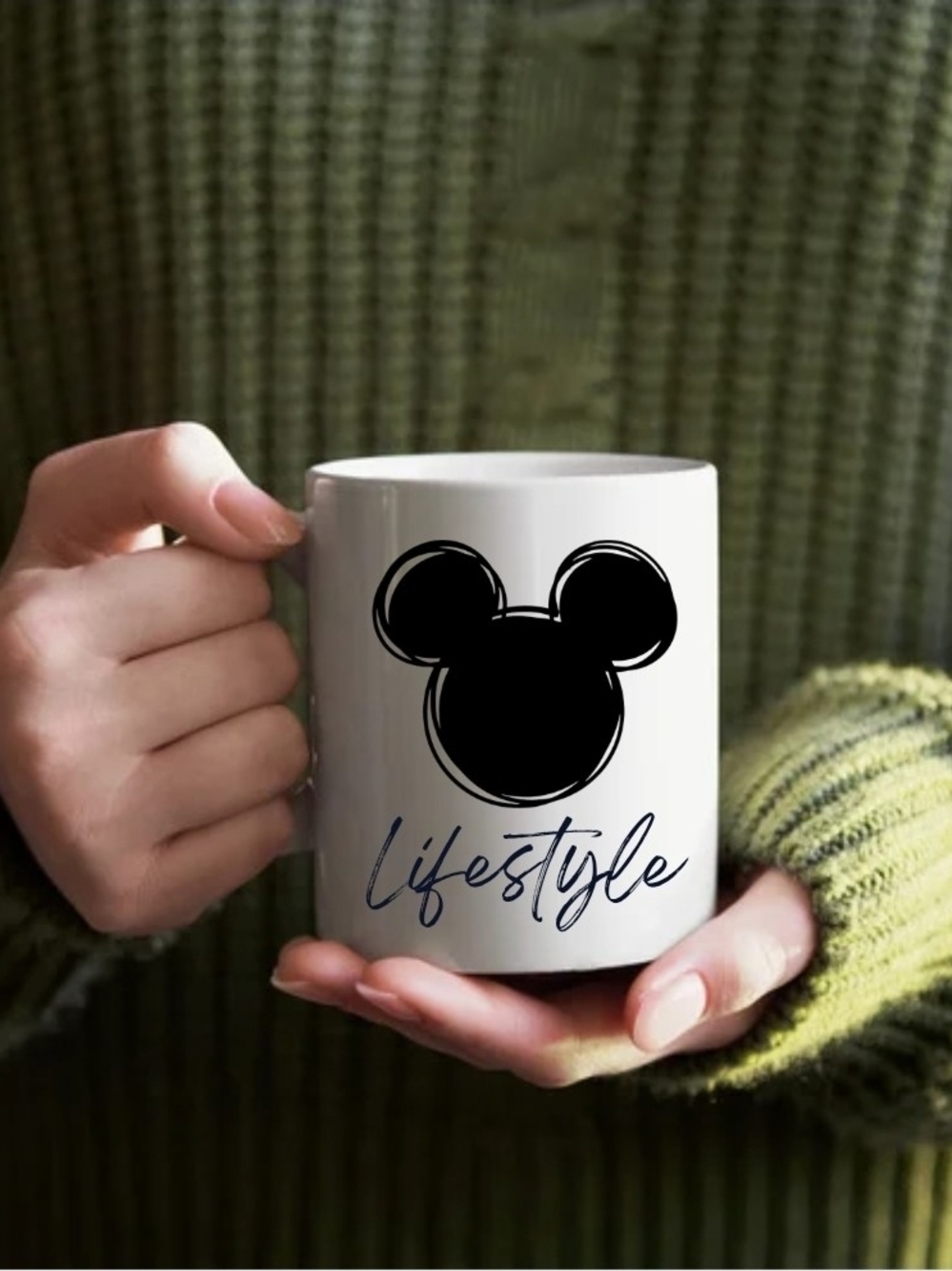 White Disney Lifestyle Ceramic Mug